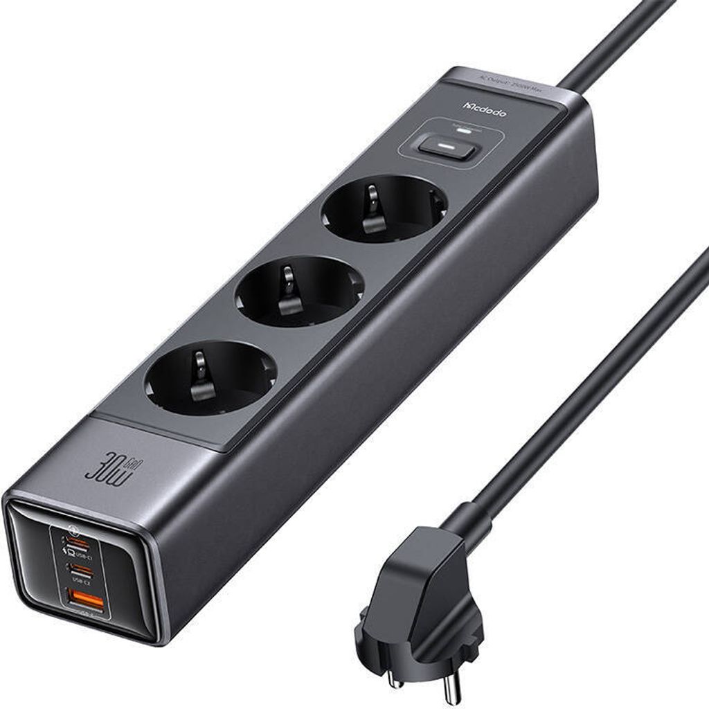 Mcdodo Steckerleiste Ladegerät Gan Typ C 6X Usb-C Usb Ac 1.5M