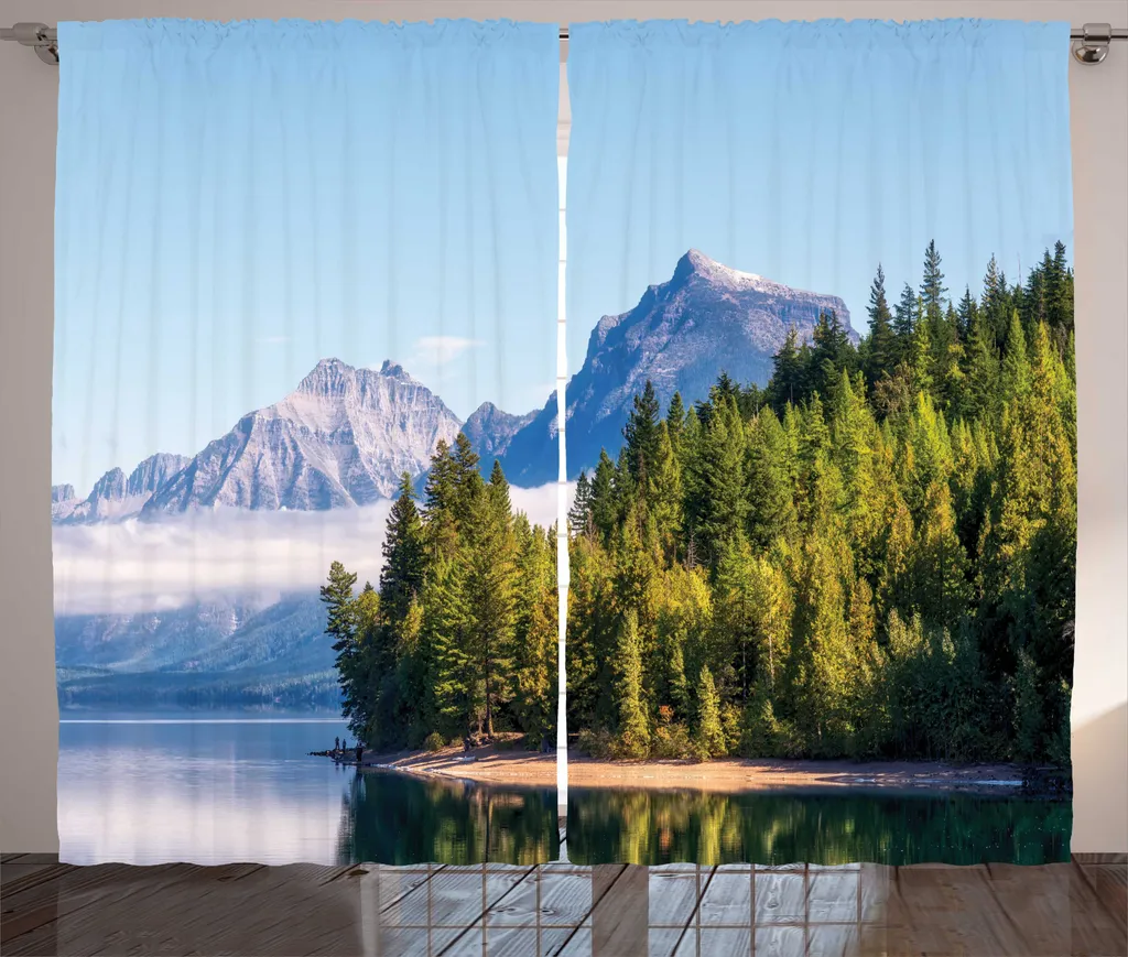Rideau Paysage Montagne pour Cacher le Vis-à-Vis et Décorer votre Salon