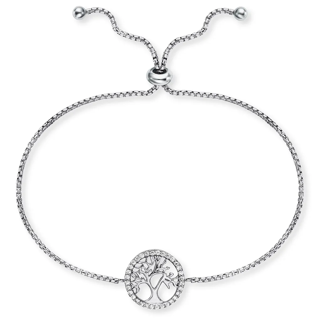 Angelcaller ERB-LILTREE-ZI Bracciale Argento 925 Donna Albero Vita