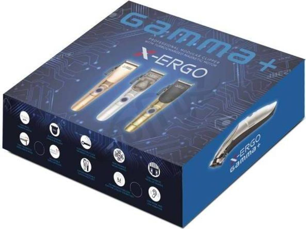 GAMMAPIU X-ERGO Men's Electric Razor with DLC Black Diamond Produktbild 9