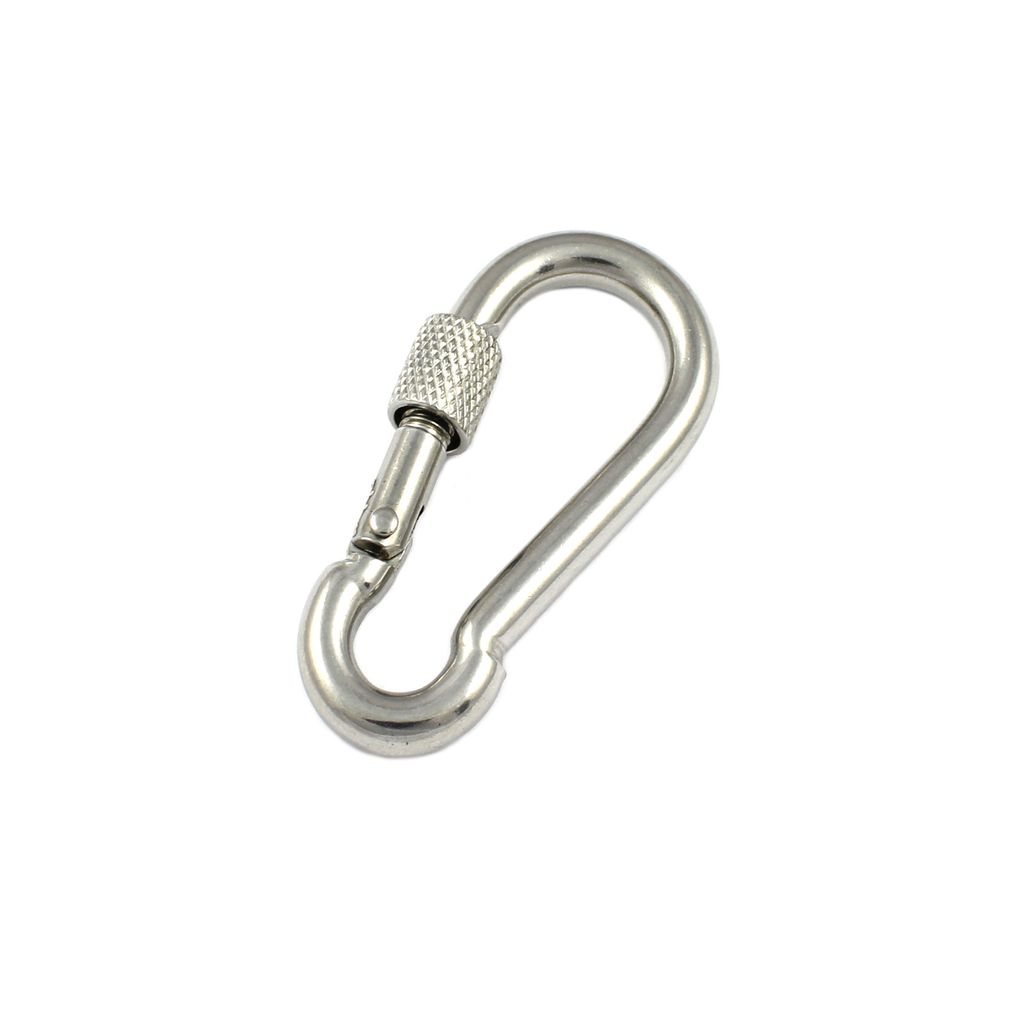 Karabinerhaken 5 x 50mm Edelstahl Niro VA Feuerwehr Karabiner Rostfrei