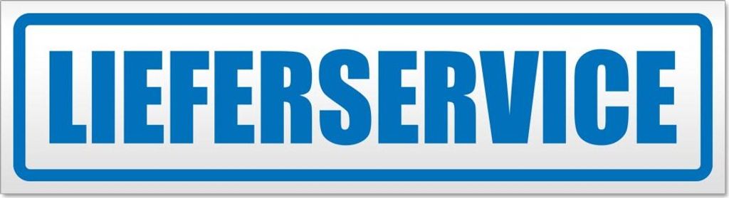 Lieferservice Magnetschild Schild magnetisch