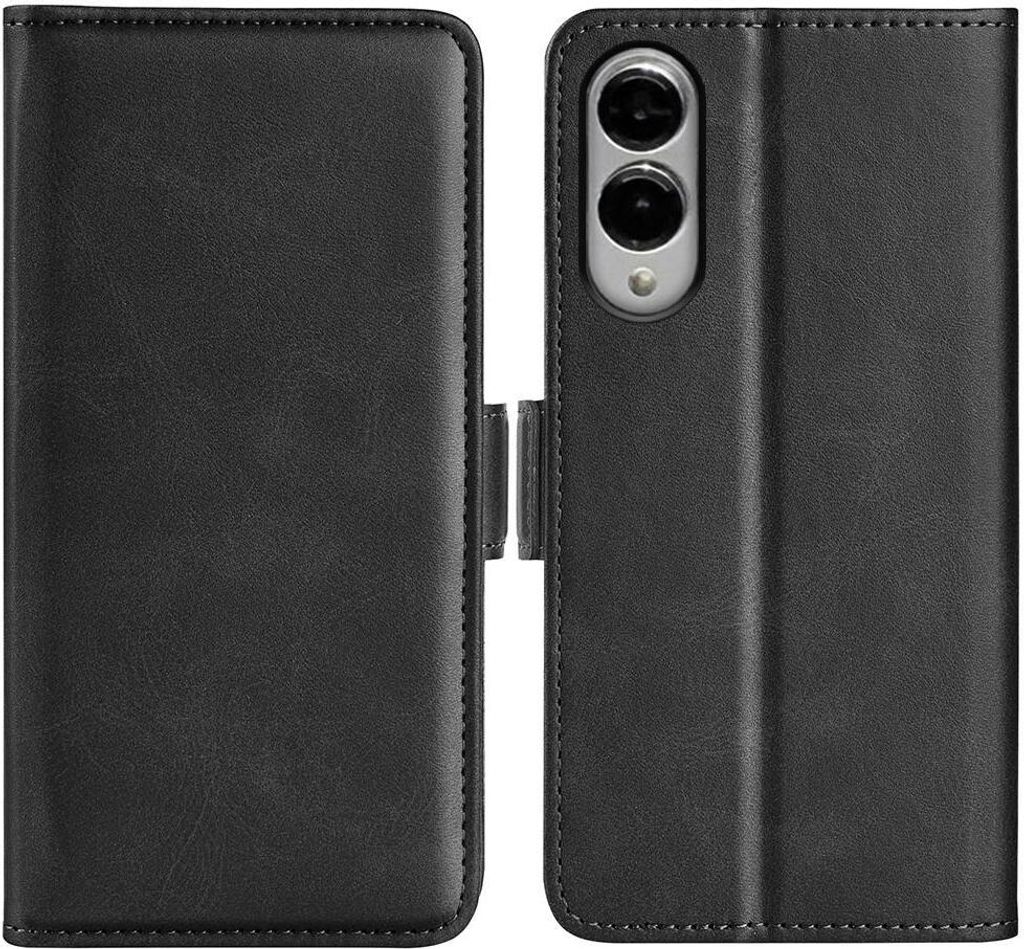 Mobigear Slim Magnet Samsung Galaxy S25 Edge Hülle Klapphülle Geldbörse - Schwarz
