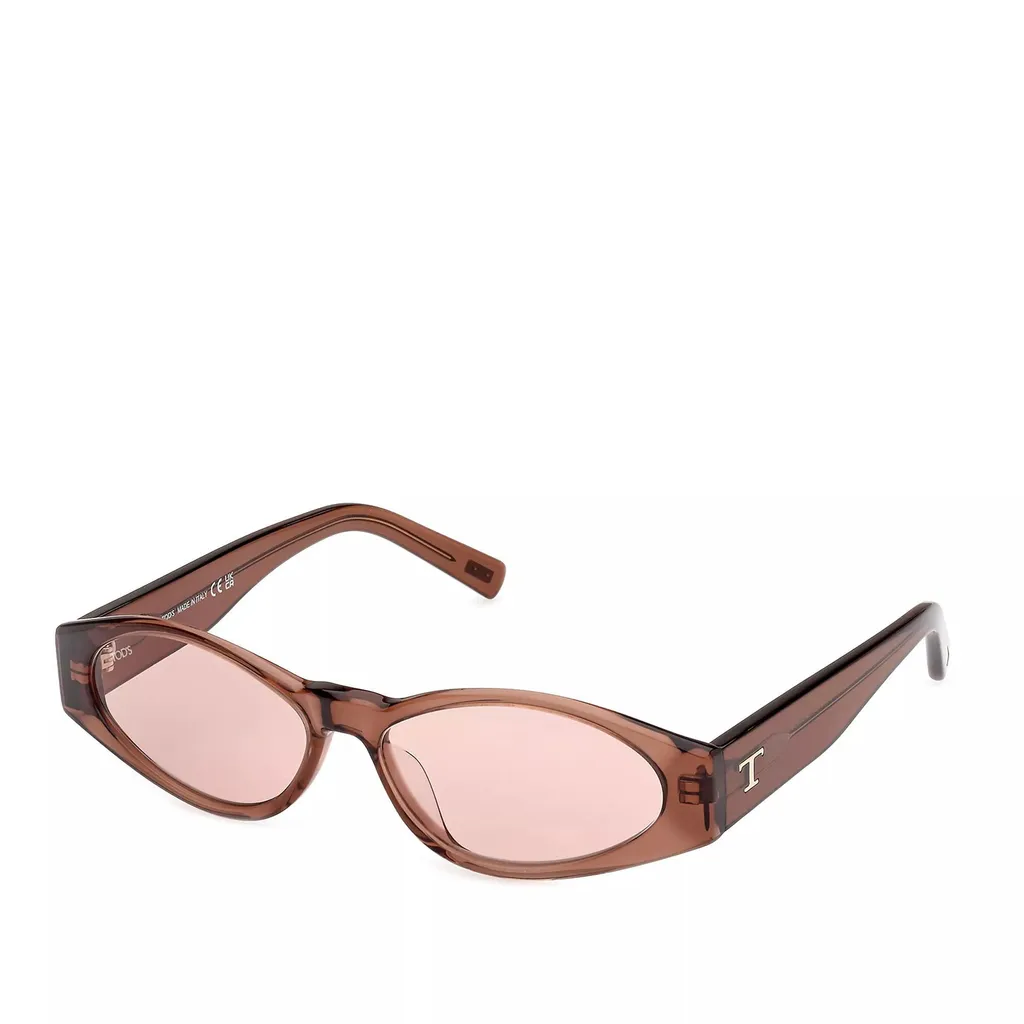 Tod's TO0362-H Lunettes Marron Foncé en Acétate Brillant Style Italien