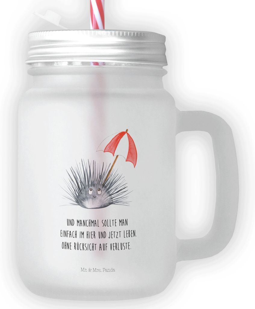 Mr. & Mrs. Panda Henkelglas Seeigel - Transparent - Produktbild 