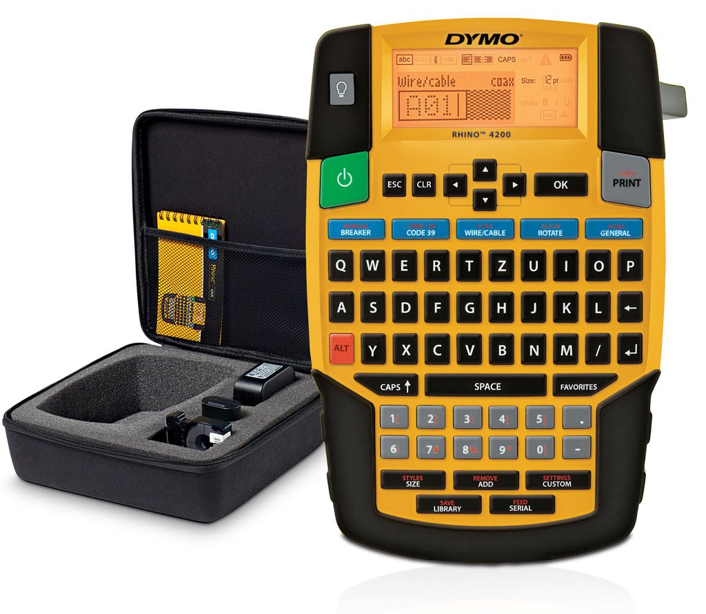 DYMO RHINO 4200 Etikettiergerät im stabilen Produktbild 