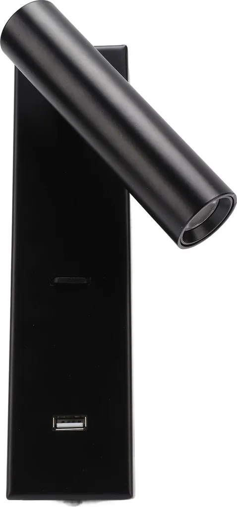 Applique LED avec Port USB et Interrupteur Tactile Finition Aluminium