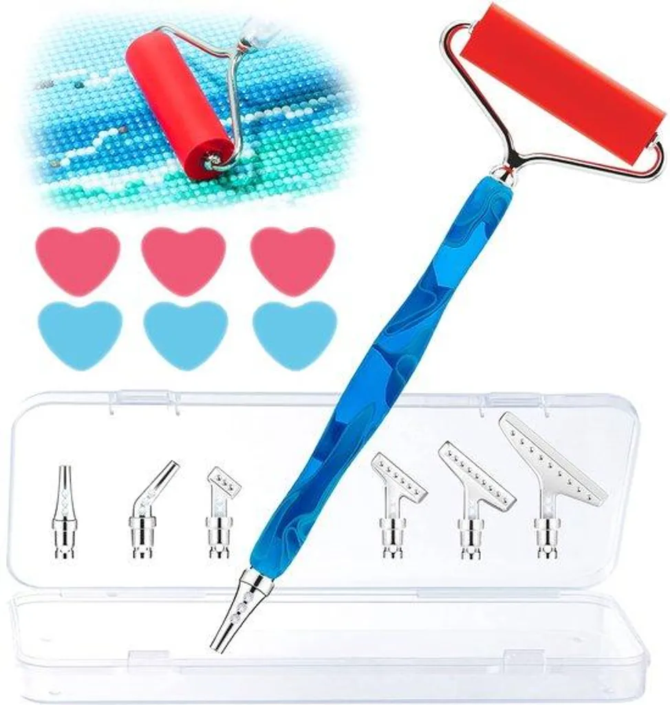Accessoires Peinture Diamant 5D : Stylet Ergonomique et Rouleau Fixateur