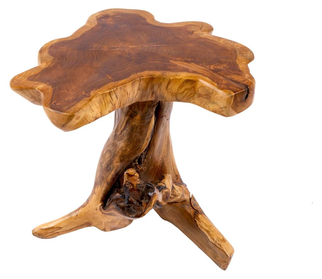 Table d'appoint 40 cm, design en bois, table moderne pour Image du produit 