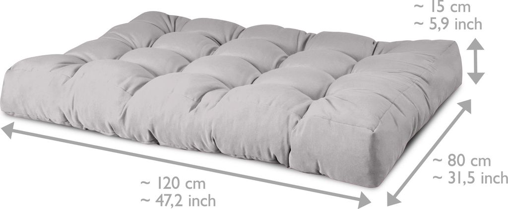 Beautissu Pallet Cushion Sedací polštář Style Obrázek produktu 8