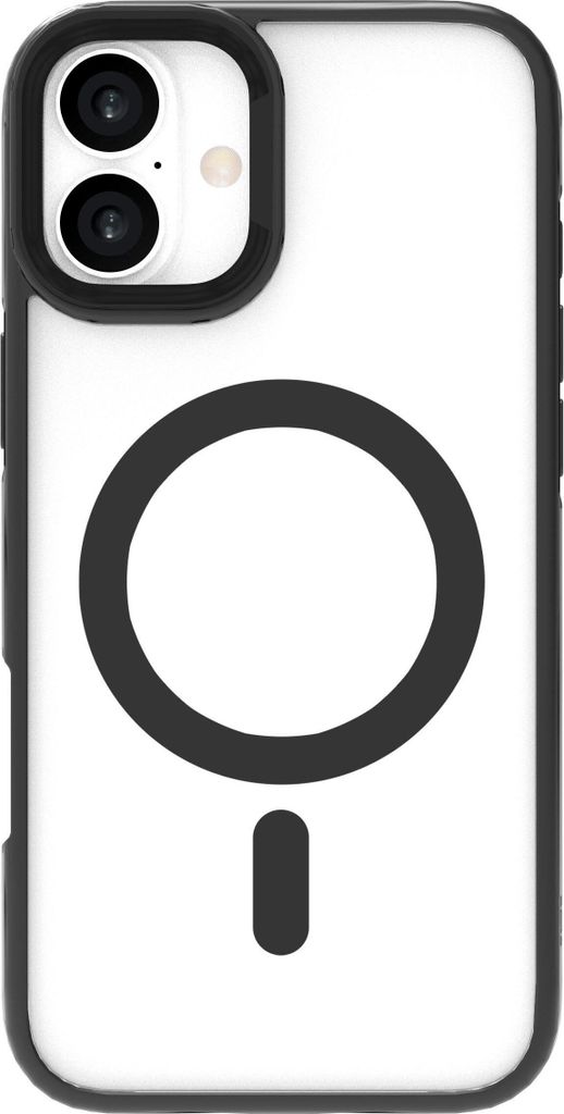 eSTUFF INFINITE HELSINKI transparente Hülle mit magnetischem Ständer für iPhone 16 Plus. Material: 65% recyceltes PC und 21% recyceltes TPU, ES6...