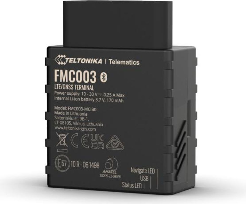 Lokalizator GPS, TELTONIKA, FMC003-EU, 4G, LTE, OBDII Zdjęcie produktu 