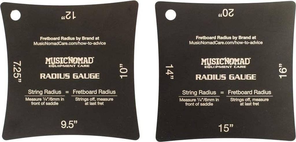 MUSIC NOMAD MN603 Precision Radius Gauge Set 2Stk.