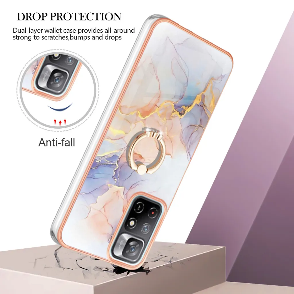 Custodia Peluche Coniglio Per Redmi Note 10 5G - Morbida, Con Orecchie E Strass, Nero E Bianco - 2
