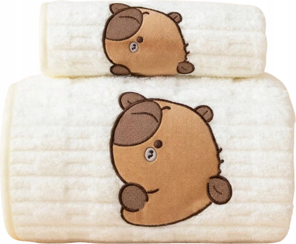 Sada 2 dětských osušek Capybara 70 x 140 + 35 x 75 cm – Obrázek produktu 