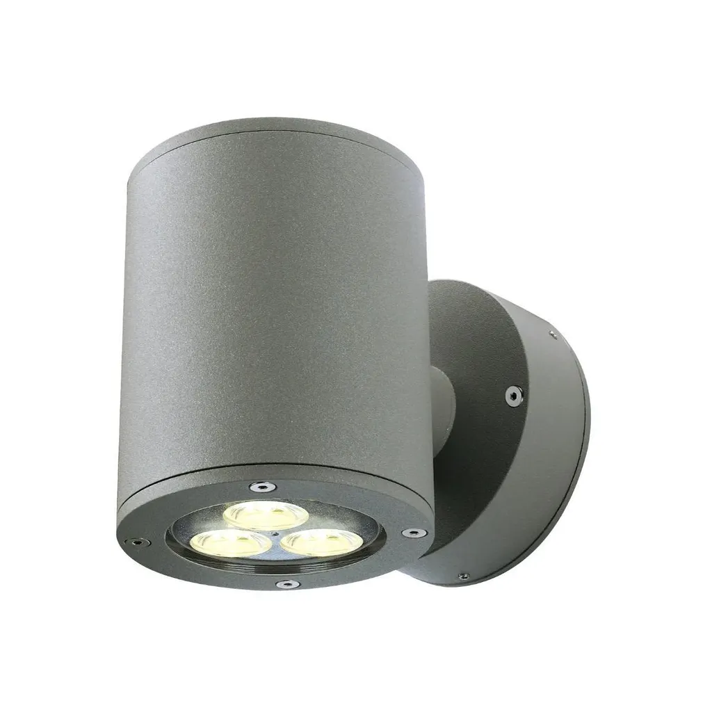 Luminaire extérieur mural double faisceau Sitra Anthracite pour Façade