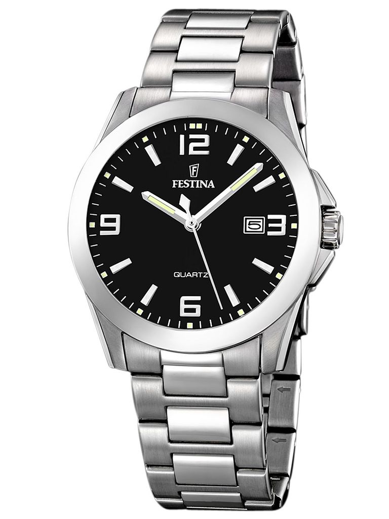 A studio shot of a men's wristwatch.