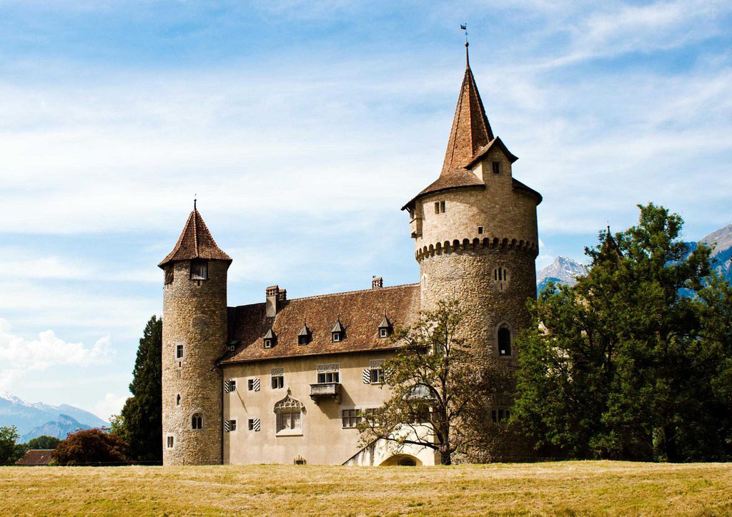 hansepuzzle 27541 - Schloss Puzzle, 260 Teile, Gebäude, 41,0 x 28,0cm mit hochwertiger Aufbewahrung, Kartonbox und wiederverschließbarem Beutel