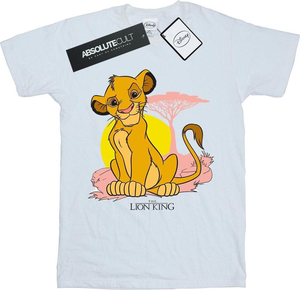 The Lion King - T-Shirt für Mädchen BI54019 (116) (Weiß)