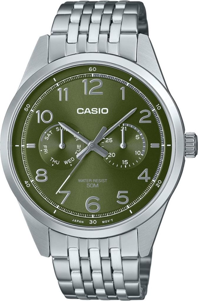 Herrenuhr Casio MTP-E340D-3AVDF Silberfarben (Ø 42 mm)