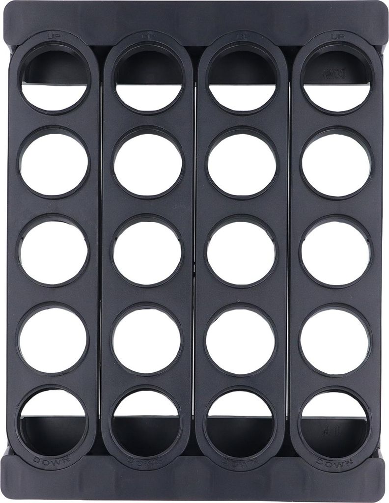 Coffee Pod Holder Storage Organizer Holds 20 Pods Kaffeekapsel Display Rack für Küche Arbeitsplatte Home Office Wall Mountable Schwarz