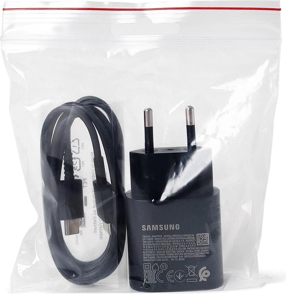 Ładowarka Sieciowa Samsung 25W Ep-Ta800Ebe Usb-C Z Kablem Zdjęcie produktu 