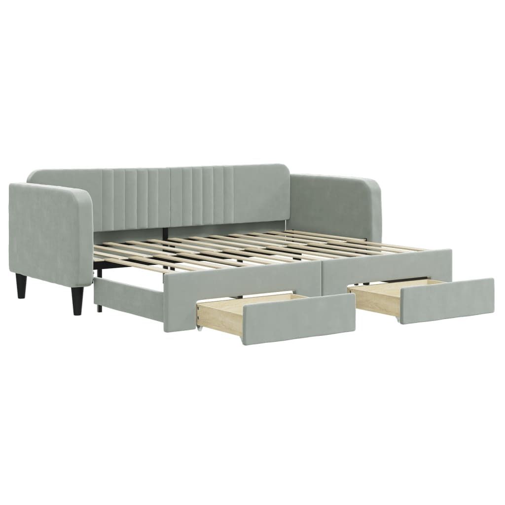 VidaXL 3197104, sofa rozkładana, Szary, Pianka, Metal, Zdjęcie produktu 