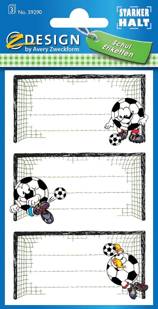 Zweckform Buchschild Fußball 59290 Produktbild 