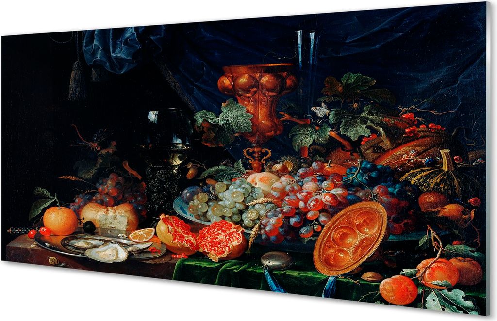 Glasbilder 140x70 Wandkunst Obst Stillleben