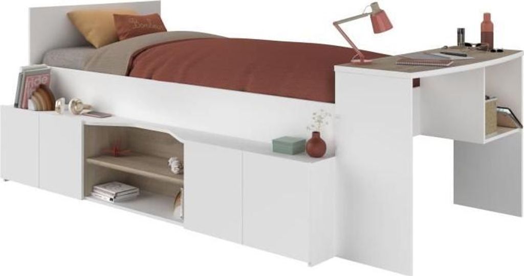 Lit Combiné Enfant Cloe, 90 x 200 cm, Avec Rangement et Image du produit 