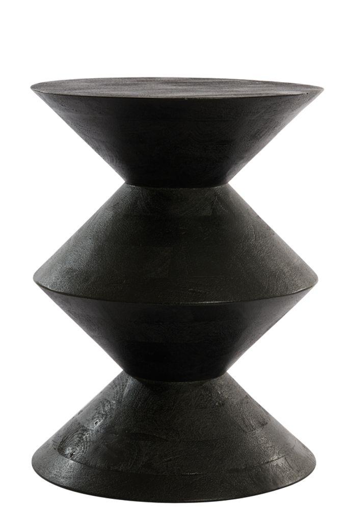 Light & Living - Beistelltisch Larus - Schwarz - Ø45cm