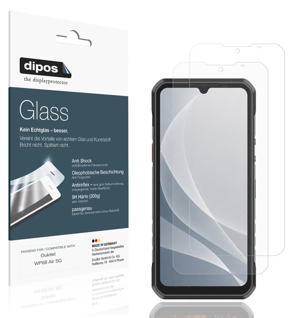 2x Protection ecrán pour Oukitel WP68 Air 5G mat Verre Image du produit 