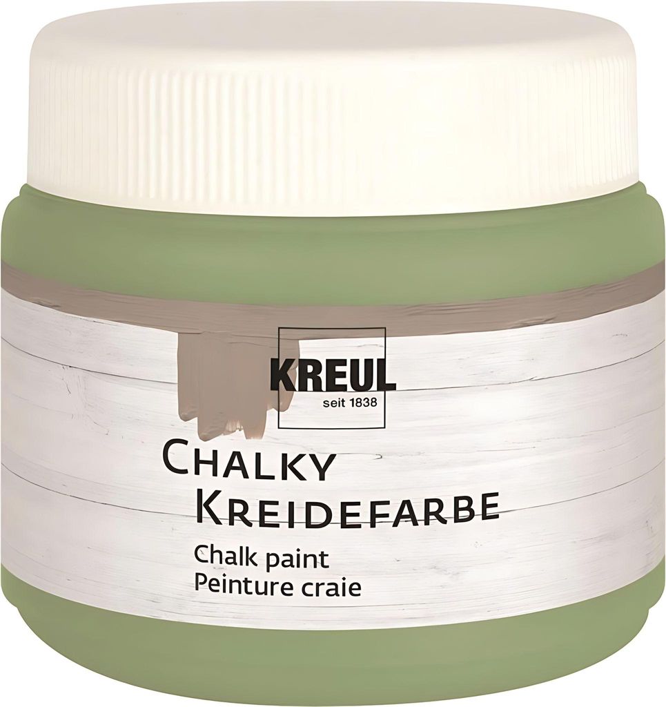KREUL 75318 - Chalky Kreidefarbe, Velvet Olive in 150 ml Produktbild 