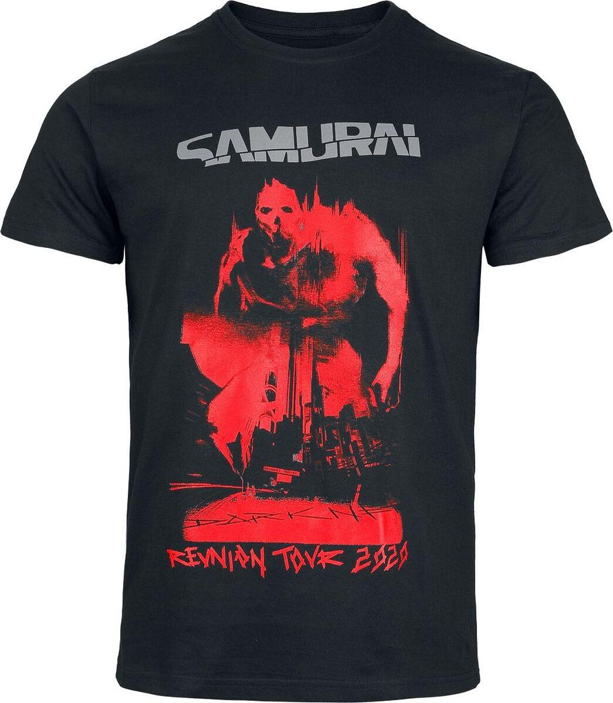 Cyberpunk T-Shirt Herren 2077 - Samurai Reunion Tour 2020 schwarz XXL