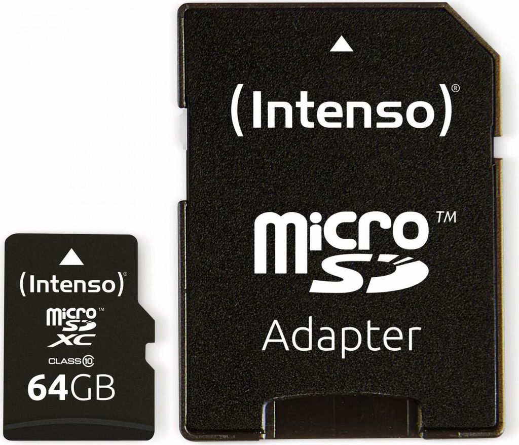 SD MicroSD Card 64GB Intenso SDXC Class10 Obrázok produktu 13