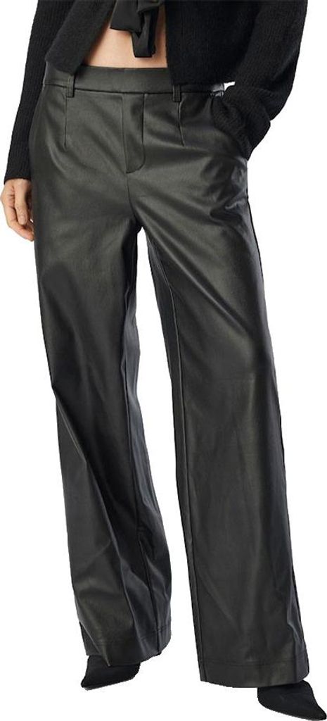 Object Melba Lisa Wide Leg Fit Hosen Schwarz 36 Damen Schwarz 36