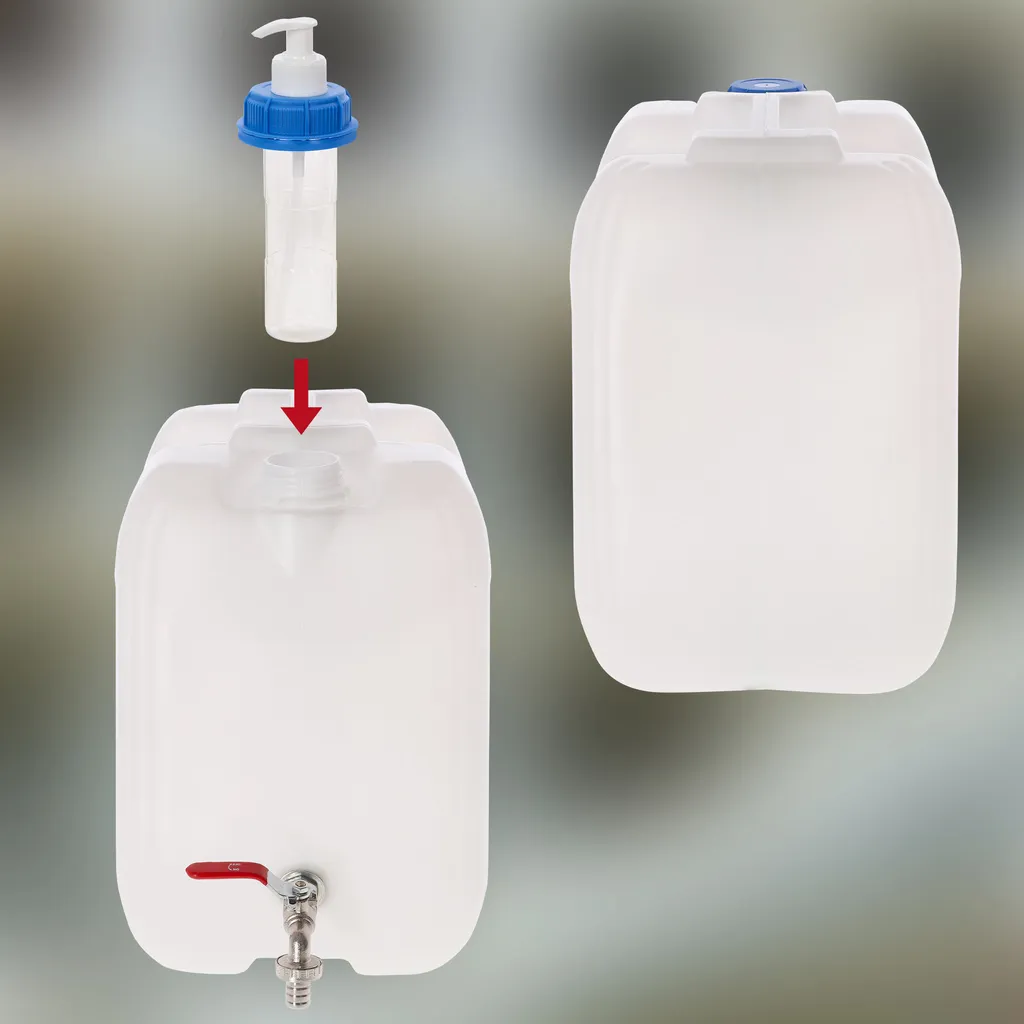 KADAX Bidon D'eau Lavabo Conteneur Distributeur De Bulles Savon Liquide 30l Avec Robinet