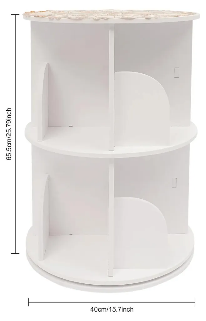Meuble de rangement pivotant 8 compartiments structure métal et PVC - 9