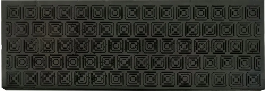 Marche d'escalier caoutchouc noir 24x73 cm MultiDecor ultra-résistante