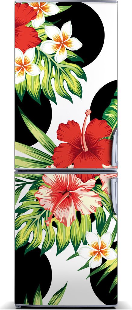Tulup Kühlschrankdekoration - Magnetmatte - 60 cm x 180 cm - Magnet auf dem Kühlschrank - Hawaii-Muster
