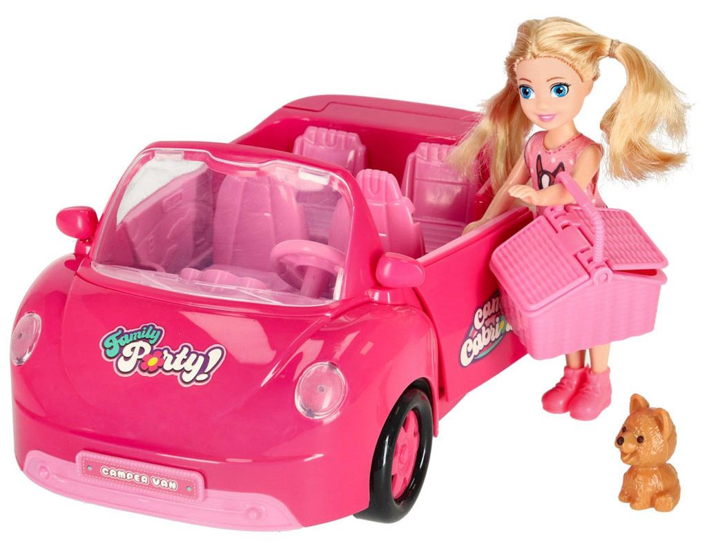 Auto pro panenky kabriolet růžové 4 el. Obrázek produktu 