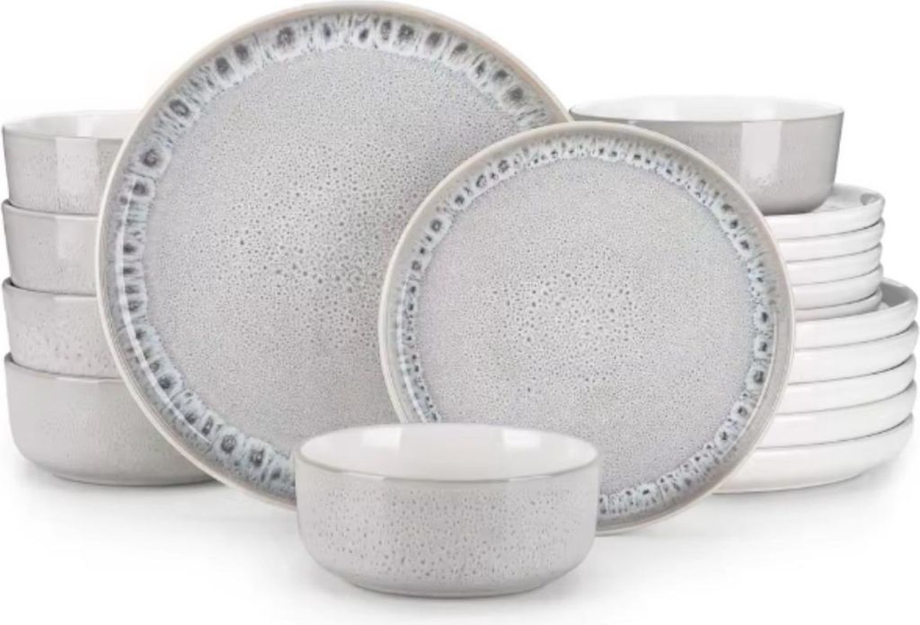 Azzuro Serviesset – 12 Personen – 36-teilig – Beige – Keramik – Essteller, Tiefe Teller, Frühstücksteller