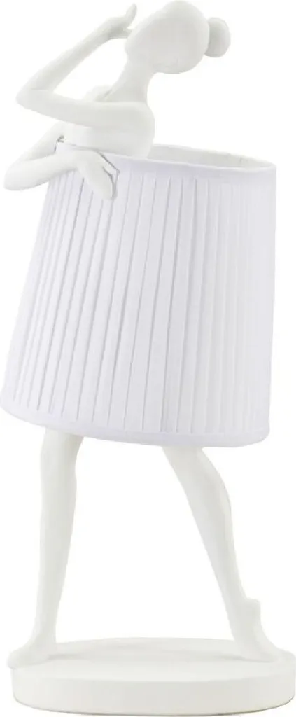 Lampe à poser design Ballet Blanc Mauro Ferretti E14 pour Intérieur