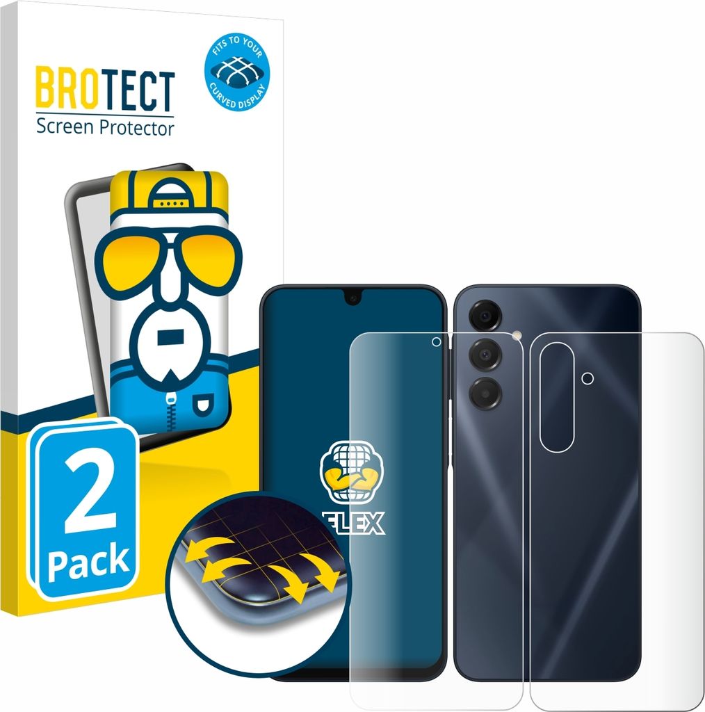 2x BROTECT Fullscreen Schutzfolie für Samsung Galaxy A16 4G Produktbild 