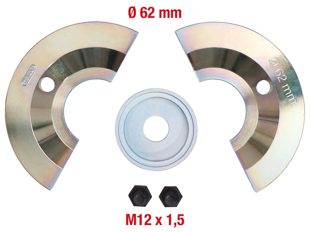 Demi-coquilles KS TOOLS Ø 62 mm haute résistance pour presse 5 pcs
