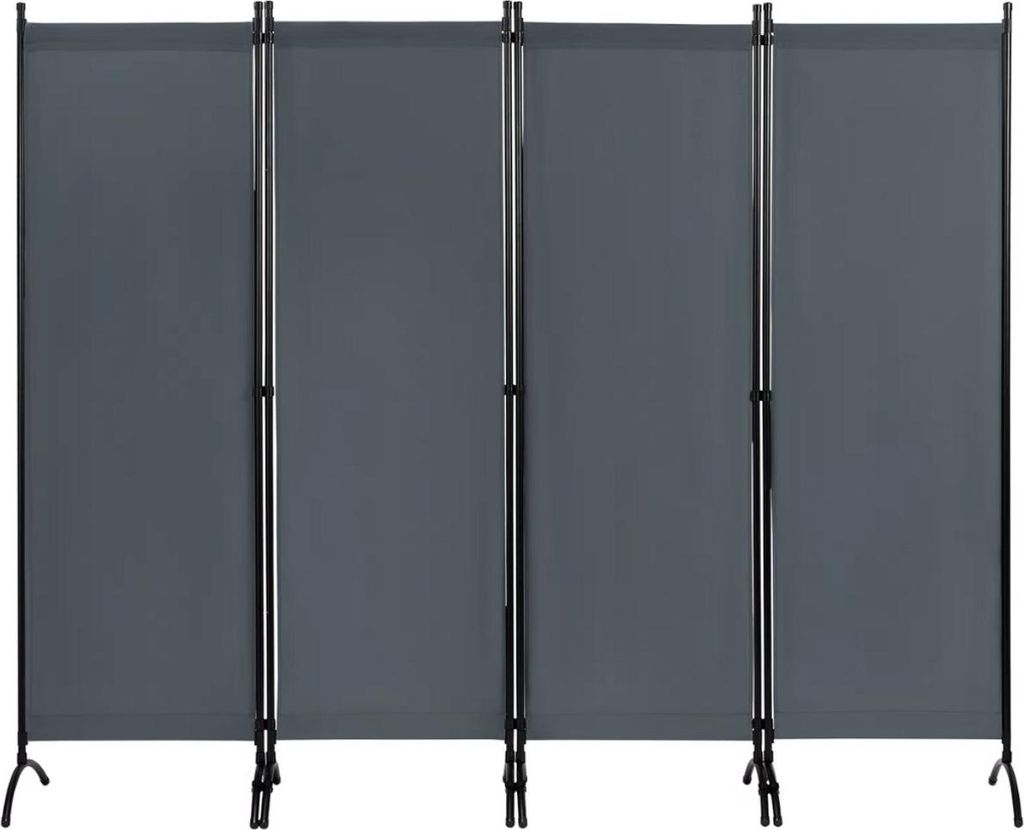 Faltbarer Raumteiler mit 4 Paneelen – Für Balkon, Garten, Schlafzimmer und Büro – Freistehendes Sichtschutz- und Sonnenschutzschirm – 224×...