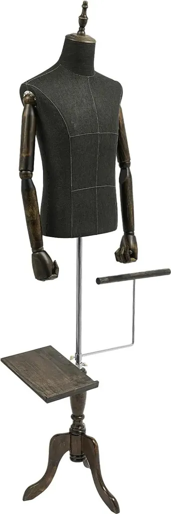 Mannequin de vitrine torse homme avec support pour costumes et vêtements