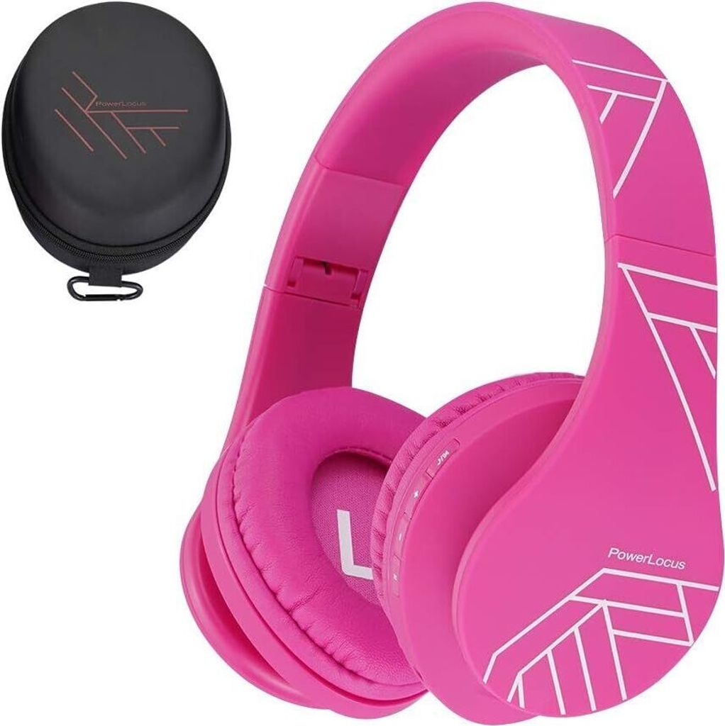 KinderKopfhörer Bluetooth mit 85dB Lautstärkebegrenzung, Faltbar mit Tragetasche, Kopfhörer Over Ear Kabellose und Kabel mit Mikrofon, Micro-SD-...