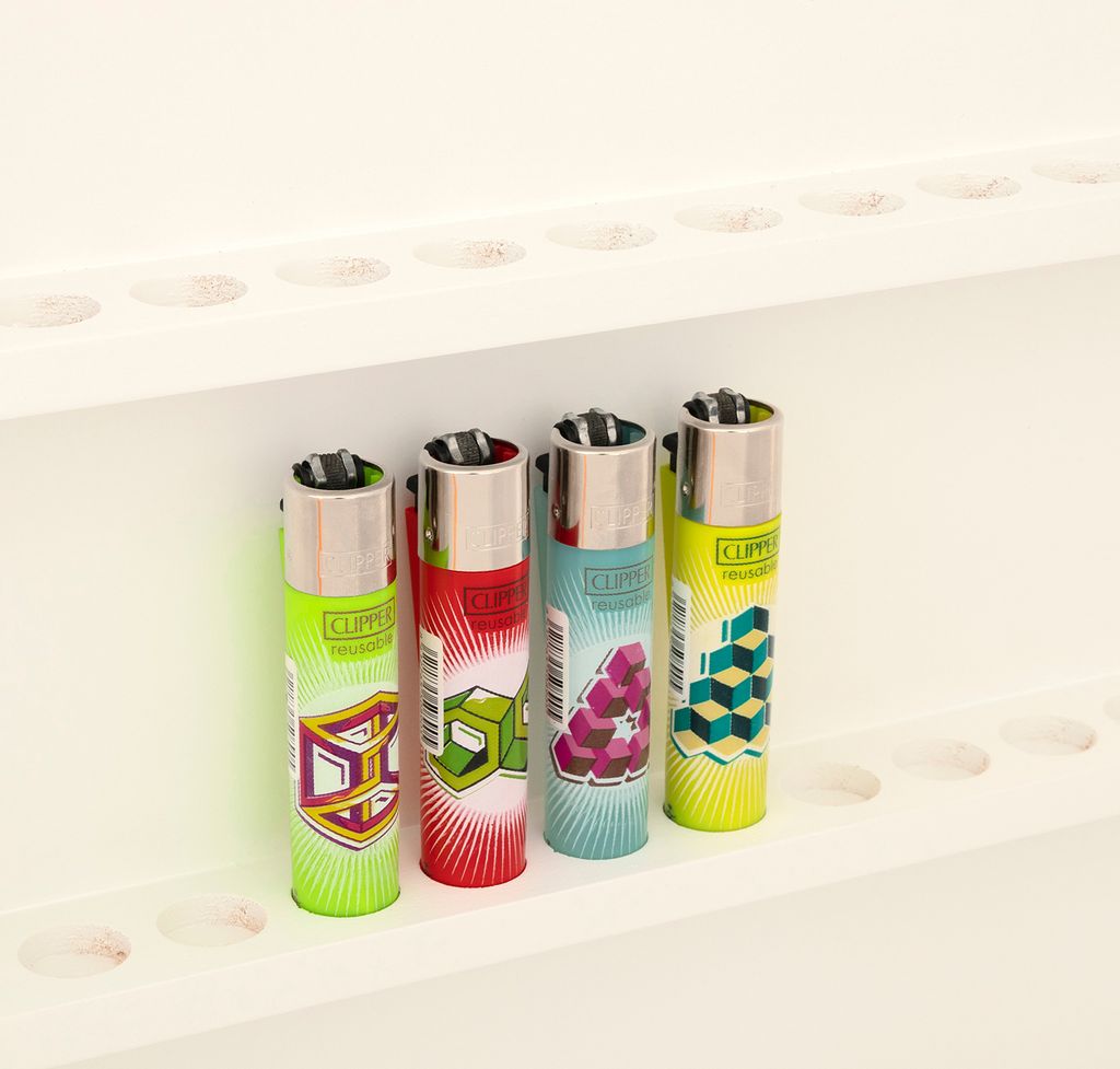 Lot De Briquets Clipper édition Collection – Designs Variés, Vitrine (neufs)