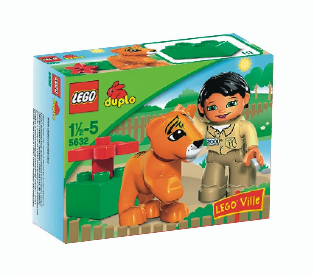 Lego Ville Duplo 5632 Tigerbaby Mit Pflegerin Zoo Tiger Löwe Baby